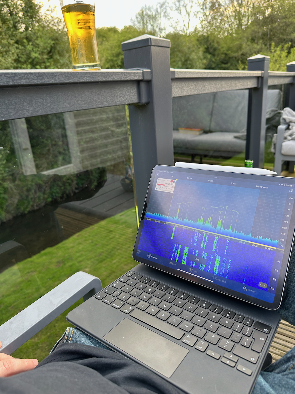 SmartSDR running on an iPad