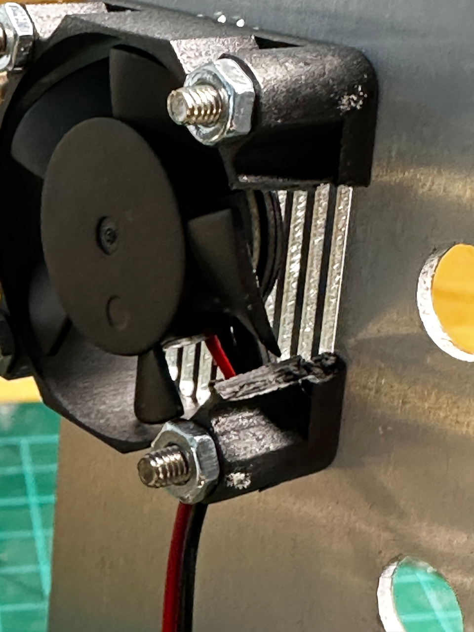 Expertly and carefully modified fan to fit the Groundstation Expertly and carefully modified fan to fit the Groundstation