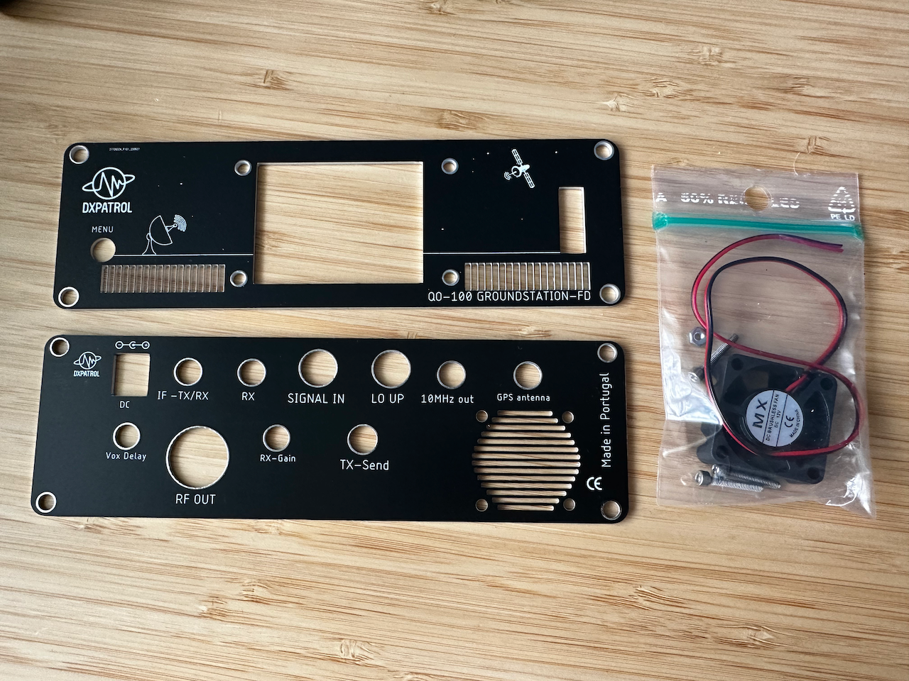 Groundstation 2.0 plates and fan from António at DX Patrol Groundstation 2.0 plates and fan from António at DX Patrol