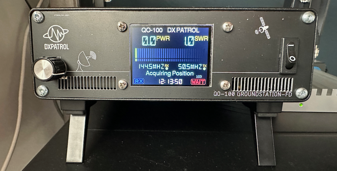 Image showing frequency configuration of the DX Patrol Groundstation