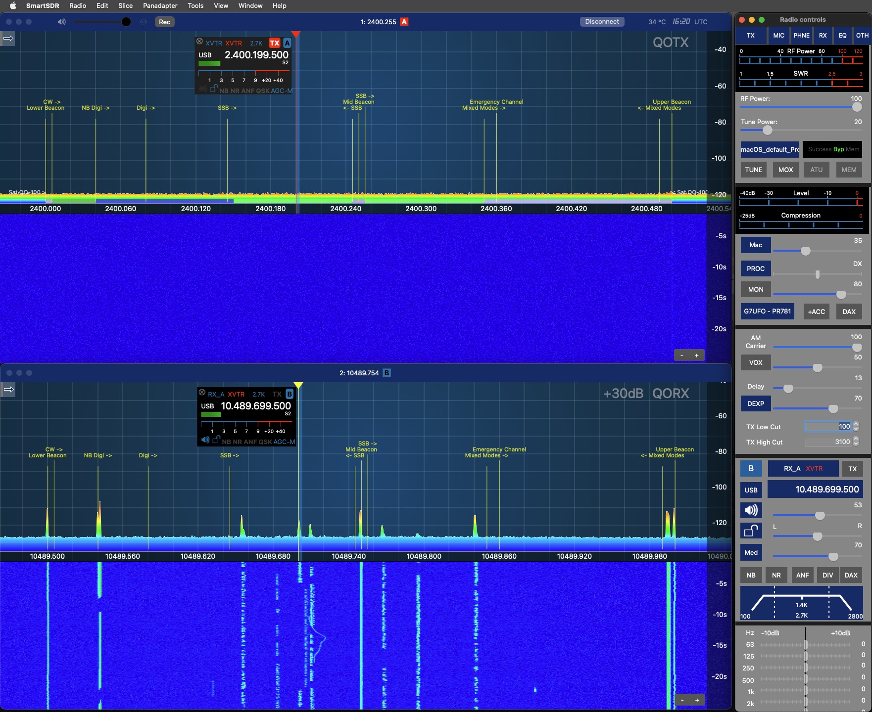 Band plans on the FlexRadio