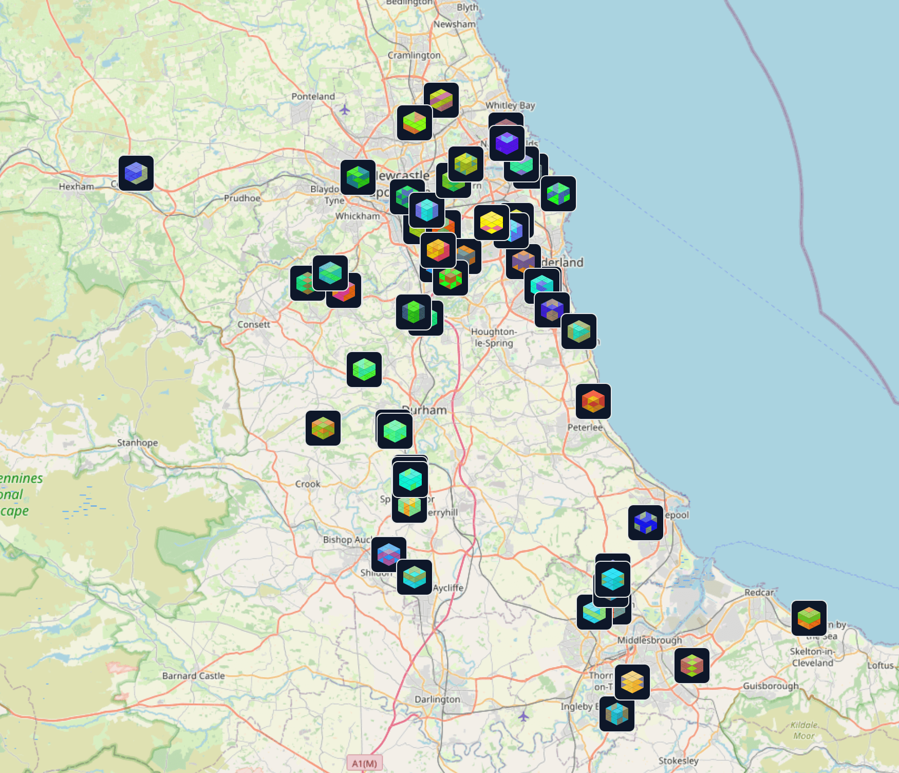 Meshtastic nodes in north east England Meshtastic nodes in north east England